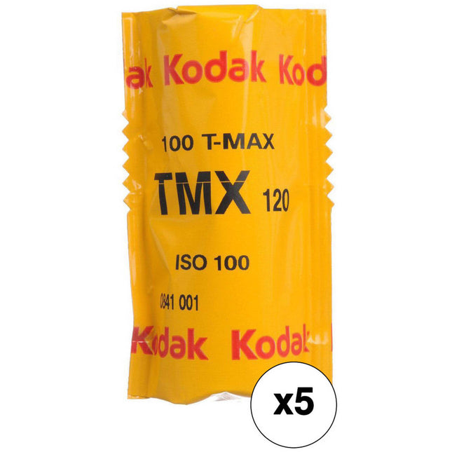 Kodak Professional T-Max 100 Película Negativa Blanco y Negro 120 5 Unidades ISO 100 Grano Fino