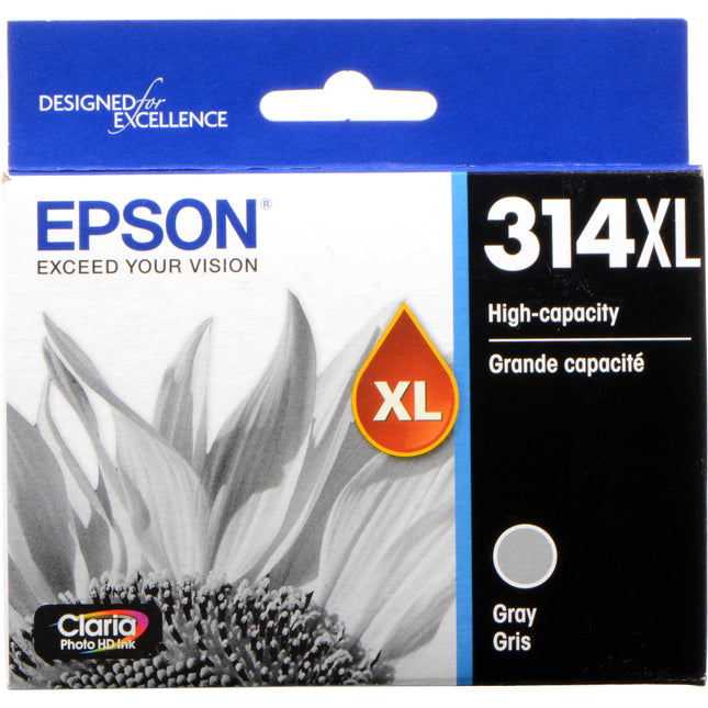 Cartucho de tinta Epson T314XL gris Claria Photo HD para Expression Photo XP-15000 830 páginas