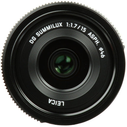 Panasonic Leica DG Summilux 15mm f1.7 ASPH Lente Micro Cuatro Tercios Apertura f1.7-16