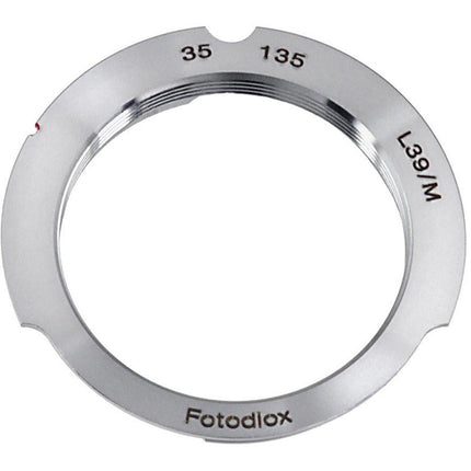 Adaptador FotodioX M39 a Cámara Leica M con líneas de marco 35mm 135mm y enfoque infinito