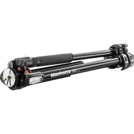 Manfrotto MT190XPRO3 Trípode de Aluminio con Cabezal Panorámico XPRO 3 Vías 68.1" de Altura Máxima