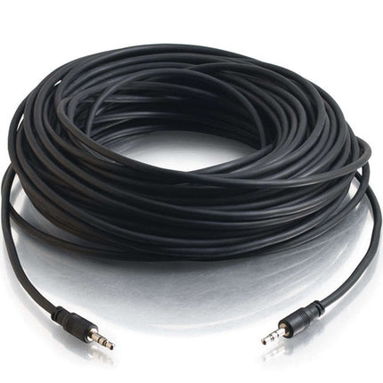 C2G Cable 3.5mm TRS Macho a Macho CMG 22 AWG Apantallado 22.86m Negro