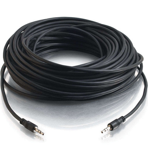 C2G Cable 3.5mm TRS Macho a Macho CMG 22 AWG Apantallado 22.86m Negro