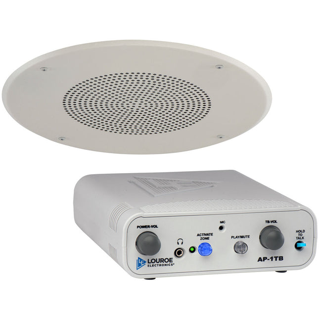 Louroe ASK-4 #501-TLI-CF Kit de Monitoreo de Audio con altavoz de 8 pulgadas y estación base