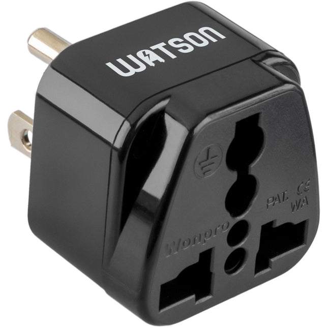 Watson Adaptador de Corriente Europa a USA 3 Clavijas Enchufe