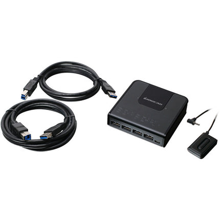 IOGEAR Switch de Compartir Periféricos 4 Puertos USB 3.0 para 2 PC