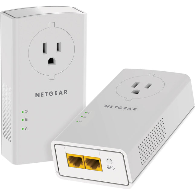 Netgear PLP2000 Extensor de Red Powerline 2000 2 Puertos Gigabit 5328 Pies² Coverage