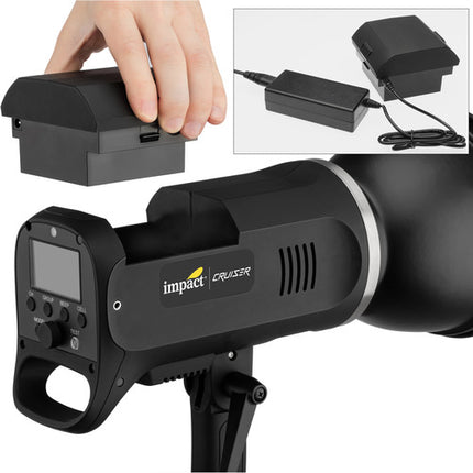 Impact Battery para Monolight ADDC-500-TTL Batería Li-Ion 350 flashes