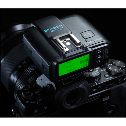 Broncolor RFS 2.2 F Transceptor para Fujifilm 2.4GHz Alcance 50m Pilas AA