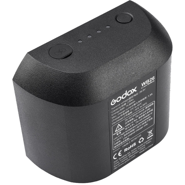 Godox WB26 Batería Recargable de Litio 28.8V 2600mAh para Flash AD600Pro