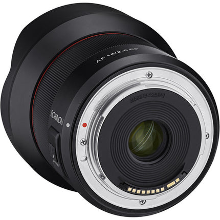 Rokinon AF 14mm f/2.8 Lente Canon EF Full-Frame Apertura f2.8