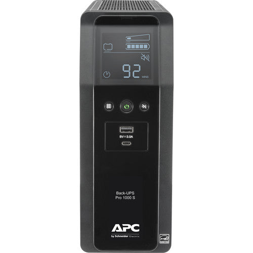 APC Back-UPS Pro BR 1000VA Protector contra Sobretensiones y Respaldo de Batería 600W 1080 Joules