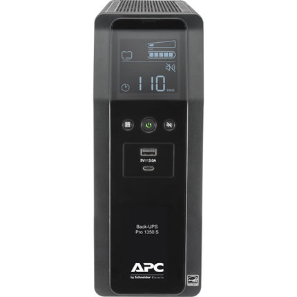 APC Back-UPS Pro BR1350MS Sistema de Respaldo de Batería 1350VA 810W con protección contra sobretensiones