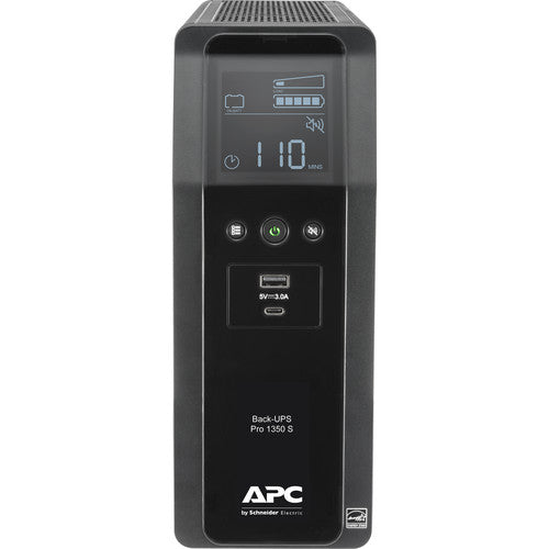 APC Back-UPS Pro BR1350MS Sistema de Respaldo de Batería 1350VA 810W con protección contra sobretensiones