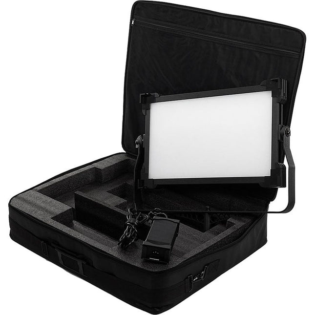 FotodioX Pro FACTOR 1x2 V-4000ASVL Kit LED bicolor 3200-5600K con grid estuche de transporte