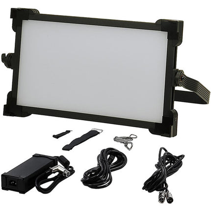FotodioX Pro FACTOR 1x2 V-4000ASVL Kit LED bicolor 3200-5600K con grid estuche de transporte