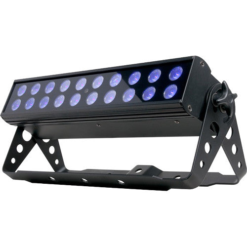 American DJ UV LED BAR20 IR Backlight Luz de fondo UV 20 LEDs 10°x40° ángulo beam con control remoto inalámbrico