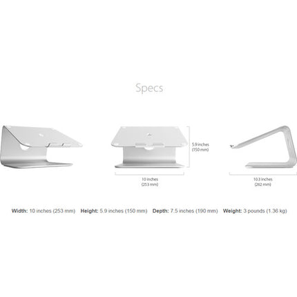 Rain Design mStand Soporte para Portátil Aluminio Elevación 6 Pulgadas Plata