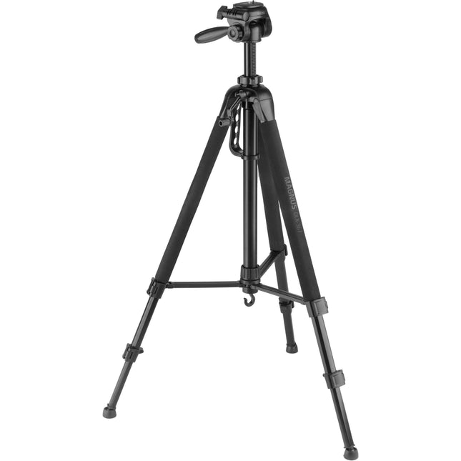 Magnus DLX-367 Trípode Fotográfico y de Video de 3 Secciones 67 Pulgadas de Altura Máxima con Adaptador para Smartphone y Montura GoPro