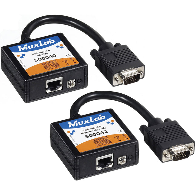 MuxLab 500040-42-PK Kit Balun VGA II Transmisión 350ft Cat 5e6