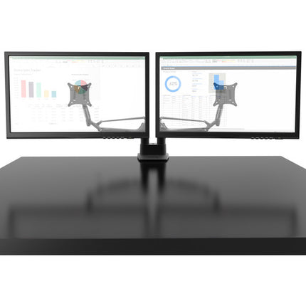 Kanto Living DMS2000 Soporte de Escritorio para 2 Monitores con Ajuste de Altura y Rotación