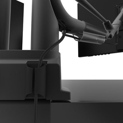 Kanto Living DMS2000 Soporte de Escritorio para 2 Monitores con Ajuste de Altura y Rotación