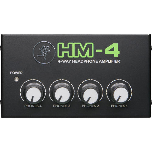 Mackie HM-4 Amplificador para Auriculares 4 Salidas 1 Entrada 12 VDC