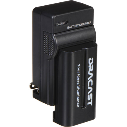 Dracast Kit 6 Baterías NP-F 2200mAh y 6 Cargadores Litio Ion