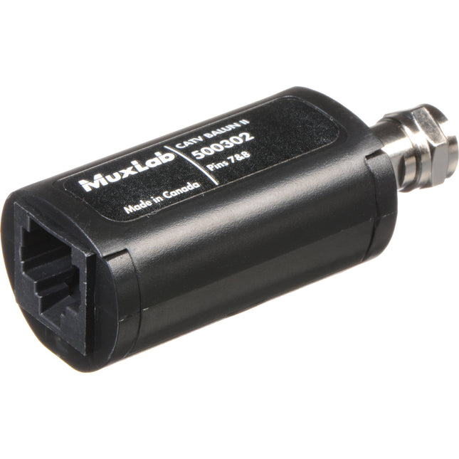MuxLab 500302-2PK Balun CATV Pack de 2 Con Transmisión de 330 pies