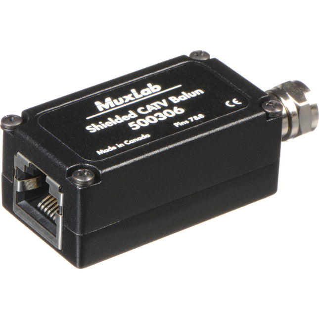 MuxLab Shielded CATV Balun 2-Pack Adaptador para Señal RF 100 m de Alcance
