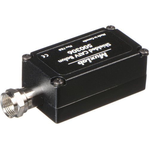 MuxLab Shielded CATV Balun 2-Pack Adaptador para Señal RF 100 m de Alcance