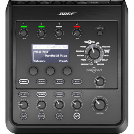 Mezclador de audio profesional Bose T4S ToneMatch 4 canales USB USB mezcla y podcast
