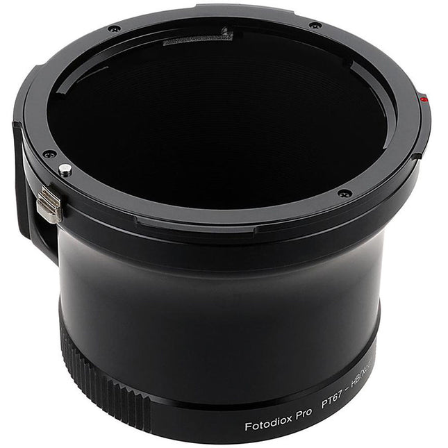 FotodioX Adaptador de Lente Pentax 67 a Montura Hasselblad X con Control de Apertura y Construcción Metálica