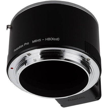 Adaptador FotodioX Mamiya 645 a Hasselblad X con Control de Apertura y Montura Metálica