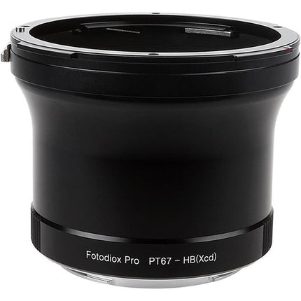 FotodioX Adaptador de Lente Pentax 67 a Montura Hasselblad X con Control de Apertura y Construcción Metálica