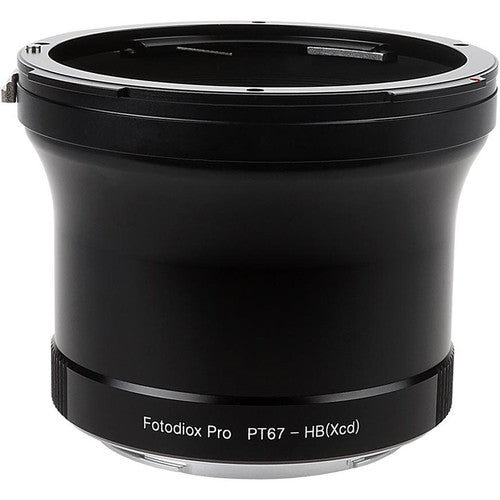 FotodioX Adaptador de Lente Pentax 67 a Montura Hasselblad X con Control de Apertura y Construcción Metálica