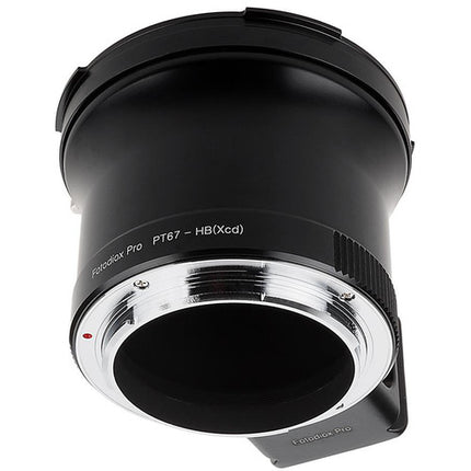FotodioX Adaptador de Lente Pentax 67 a Montura Hasselblad X con Control de Apertura y Construcción Metálica