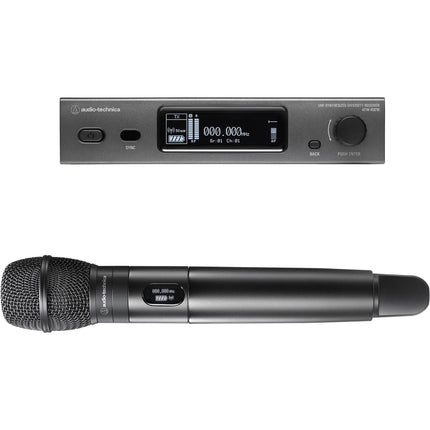 Audio-Technica ATW-3212/C710 Sistema de micrófono inalámbrico mano con cápsula cardioide 9.5h batería rango 100m