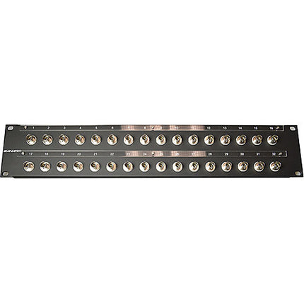 Canare 322U-BJRK Panel de audio y video 12G 2 RU acero 32 conectores BNC