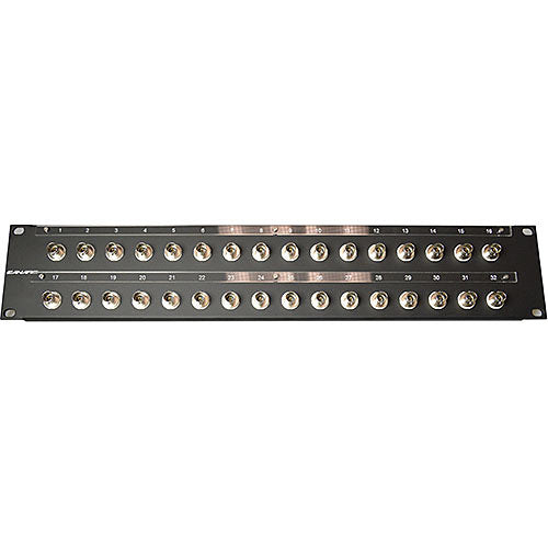 Canare 322U-BJRK Panel de audio y video 12G 2 RU acero 32 conectores BNC