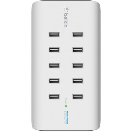 Belkin RockStar Base de carga USB 10 Puertos 2.4A Protección avanzada