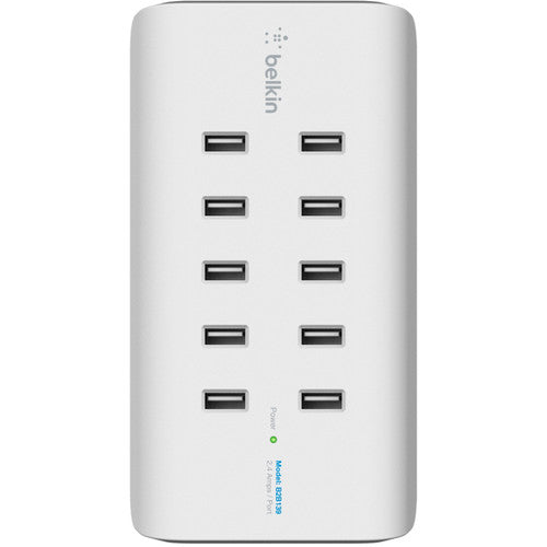 Belkin RockStar Base de carga USB 10 Puertos 2.4A Protección avanzada