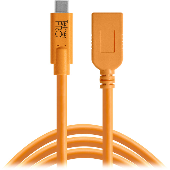 Tether Tools TetherPro Cable de extensión USB Tipo C a Tipo A 4.5m USB 3 0 5Gbps Naranja