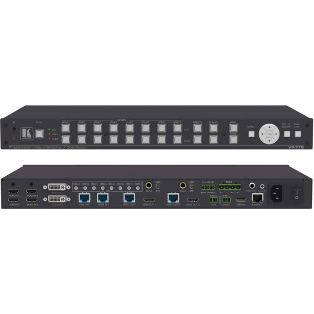 Kramer 8 Entradas Matriz Presentación con Escalador Dual 4K30 HDBaseT