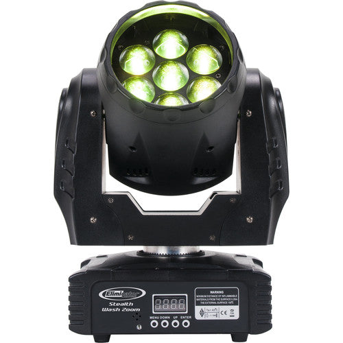 Eliminator Lighting Stealth Wash Zoom Cabeza Móvil LED 7x12W RGBW 4-45º