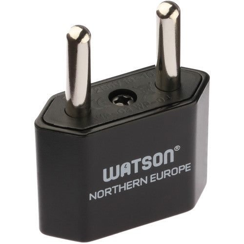 Watson Adaptador de Corriente 2-Prong USA a Schuko Tipo F Ungrounded