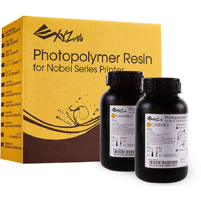 XYZprinting Castable Resin C1 para impresora 3D Nobel 1.0A 2x500g