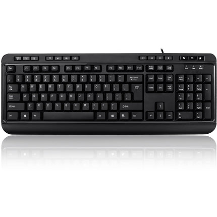 Adesso EasyTouch 132 Teclado Multimedia con Hub USB 3 Puertos Negro