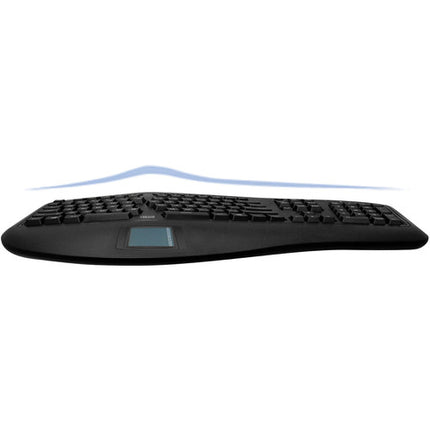 Adesso TruForm 450 Teclado ergonómico USB con Touchpad integrado y reposamuñecas
