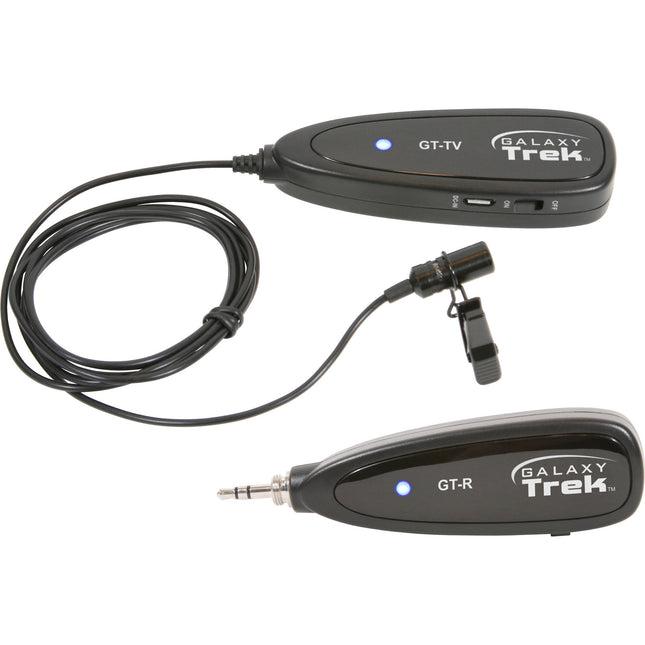 Galaxy Audio GT-V Trek Sistema de Micrófono Inalámbrico Lavalier Batería 6 Horas 2.4 GHz